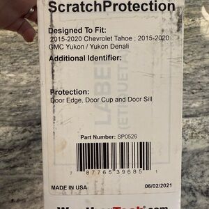 WeatherTech scratch protection kit for doors, 2015-2020 Tahoe & Yukon, Denali